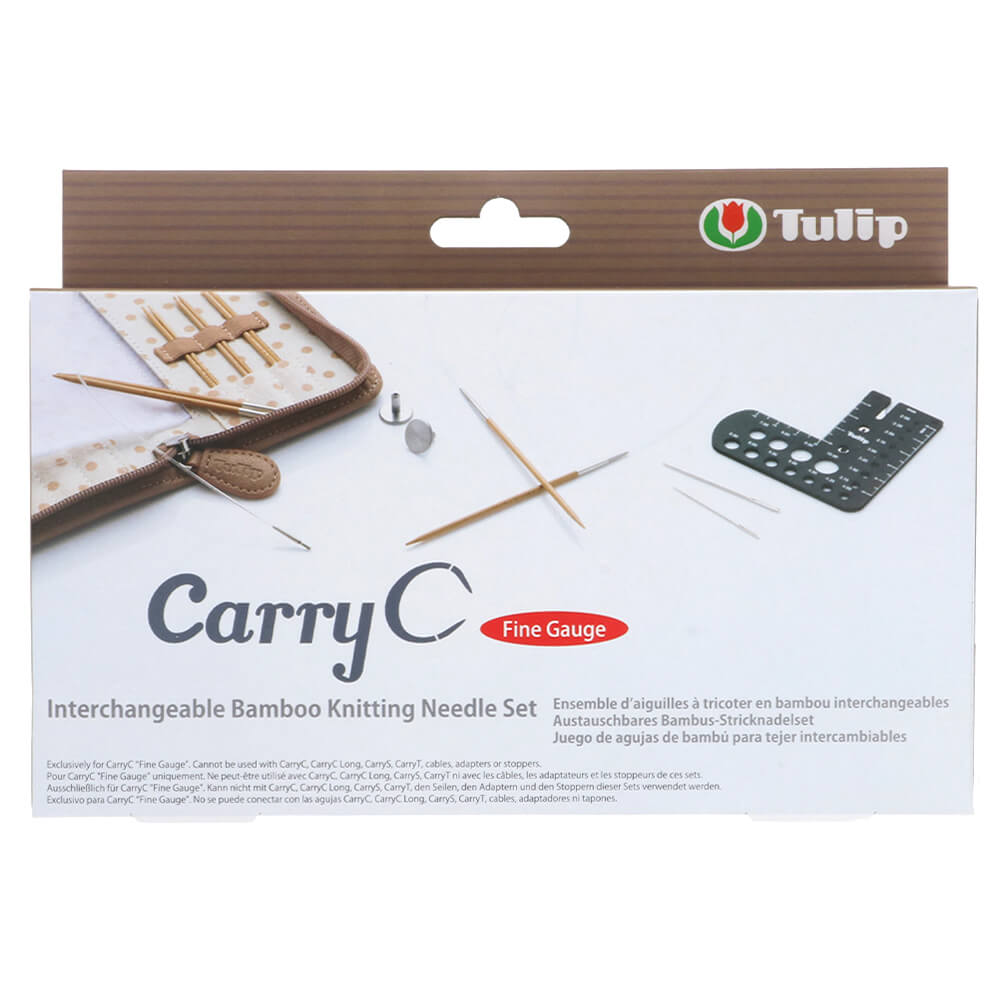 Tulip CarryC Fine Gauge interchang. needle set bamboo | Knitting yarn shop / dzijas veikals