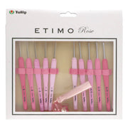 Tulip Etimo Rose Lace Crochet Hook Set – Soft Grip, 10 Sizes + Case | Knitting yarn shop / dzijas veikals