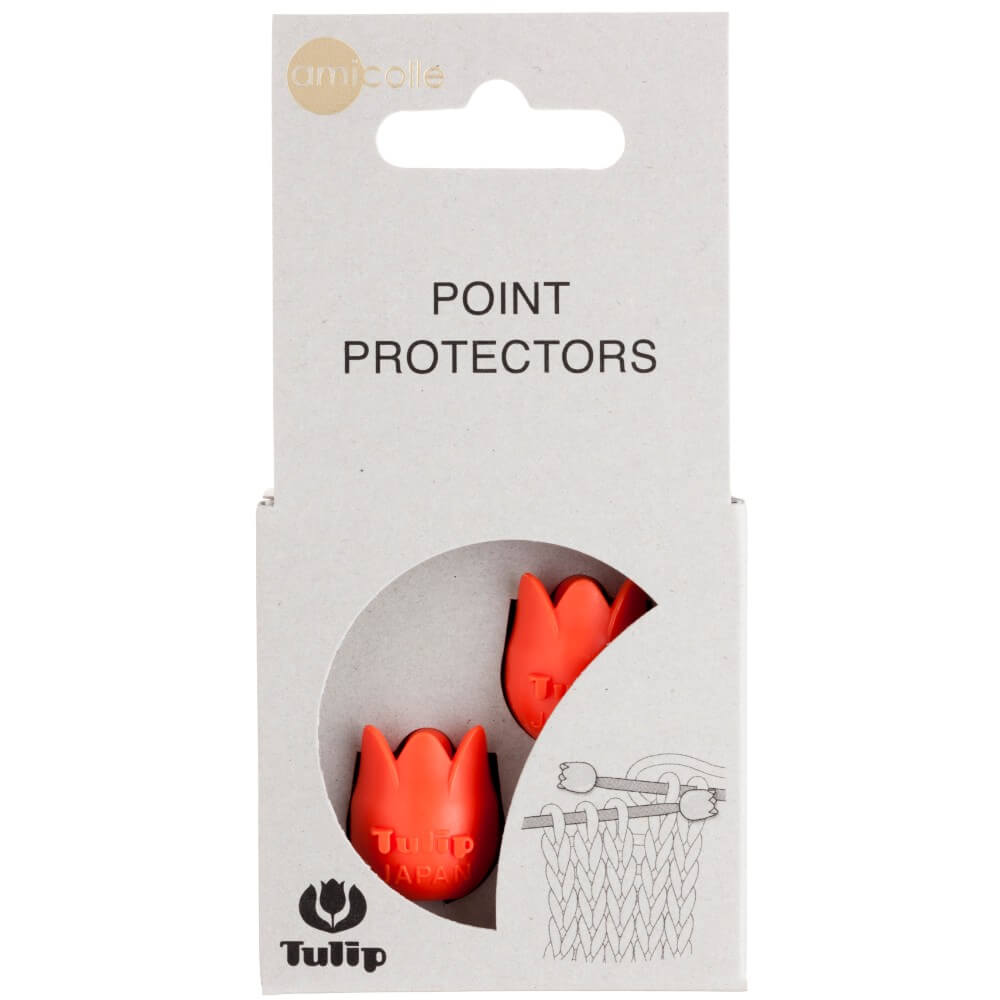 Tulip Point protectors large orange | Knitting yarn shop / dzijas veikals