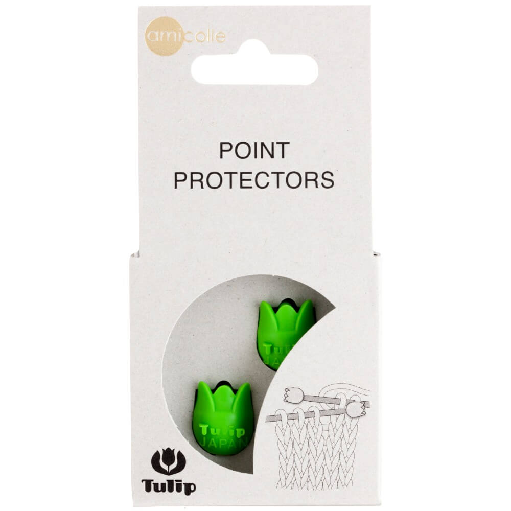 Tulip Point protectors small green | Knitting yarn shop / dzijas veikals